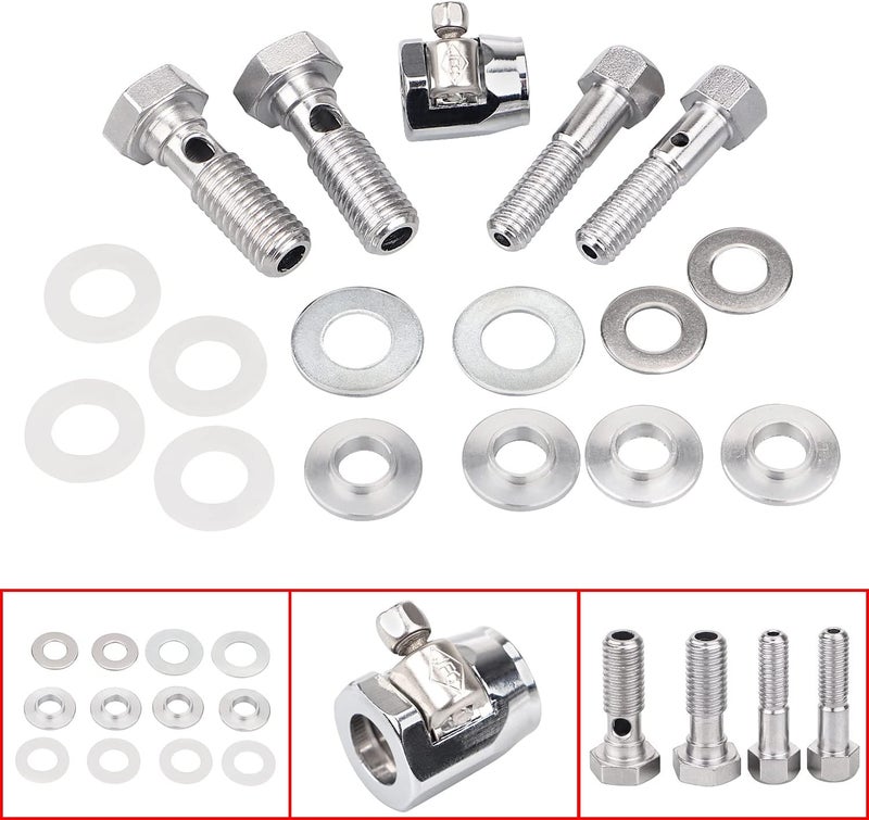 YDLMT Motorcycle Breather Bolts Set 1/2x13-1-3/4 Bolts and 3/8 x 16-1-3/4 Coarse for Harley Sportster 883 1200 Dyna - Image 1